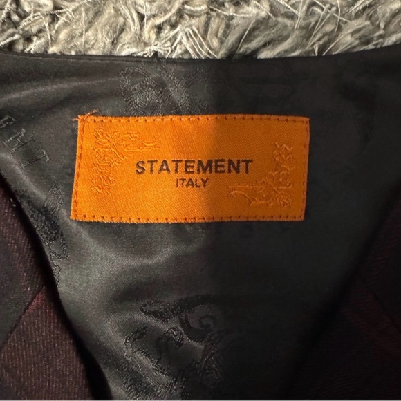 Men Italian maid statement Stylish Plaid Double-Breasted Vest - Picture 2 of 5